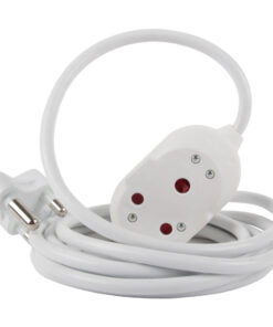 Nexus Extension Cord White Dbl 3M 1.5Mm 16A