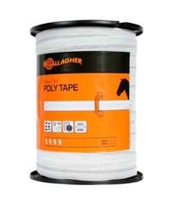Gallagher White Poly Tape 40 Mm X 200 M