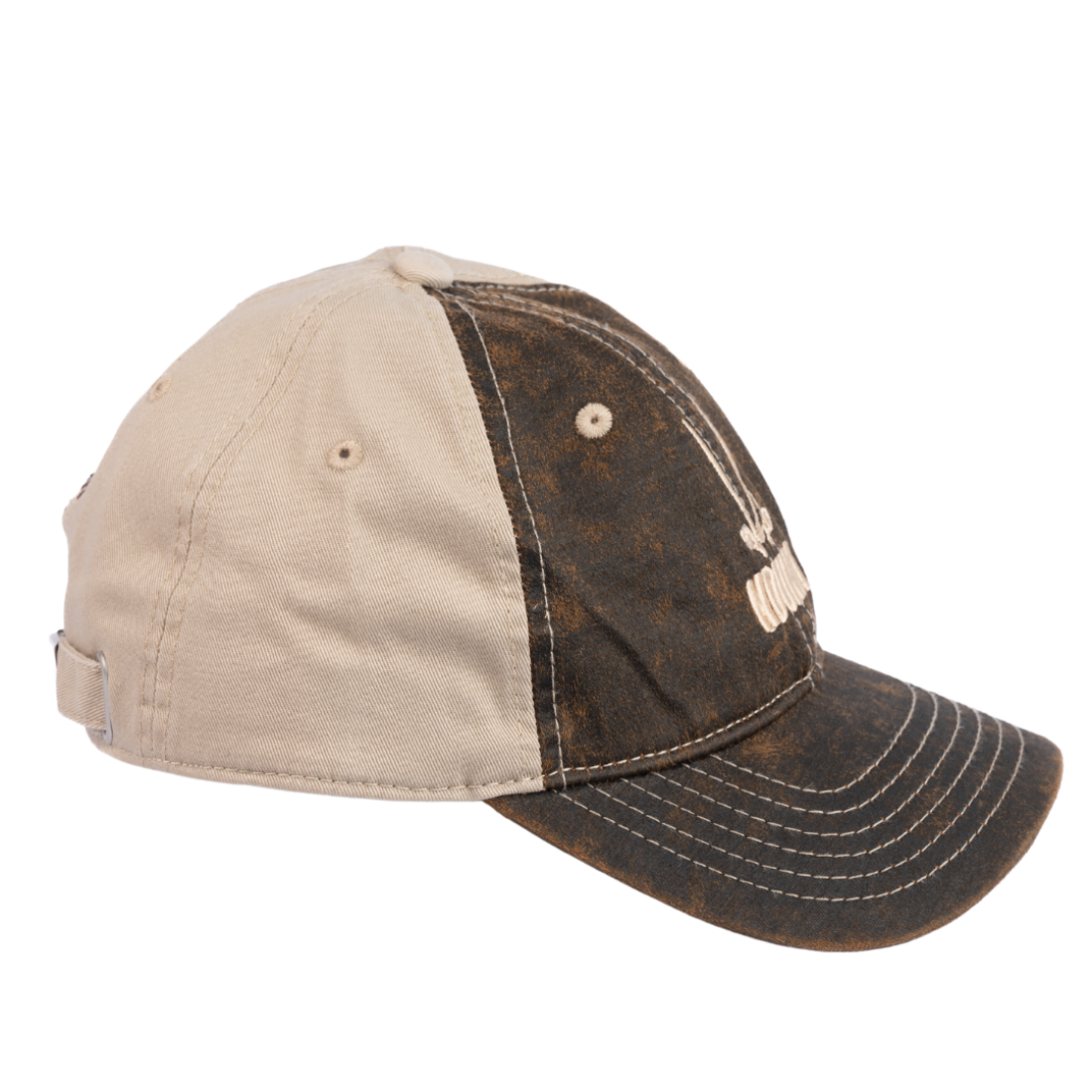 Nduna Two-Tone Brown, Oil-Skin Cap - Image 4