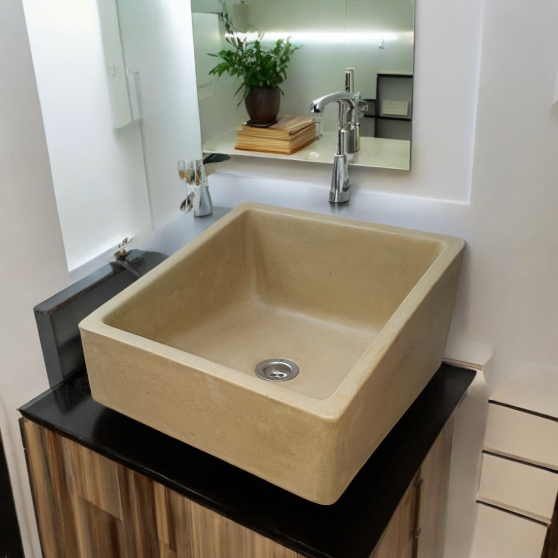 Bespoke Sandstone Concrete Slanting Pyramid 360 X 365Mm