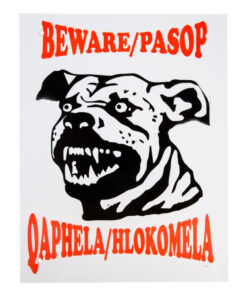 Alternative view of Complete Sign - Beware Staffordshire