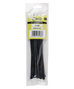 Nexus Cable Ties T120R 7.6Mmx400Mm Black 20 Pack