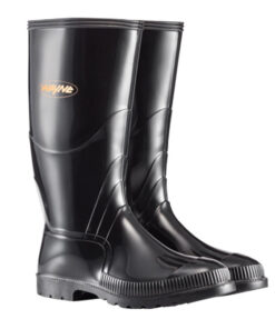 Wayne Gumboots Mens Knee L Black Size 9