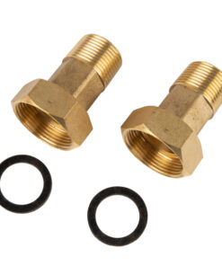Water Meter Tail Pce Set 25Mm + Nut & Washer (Br)