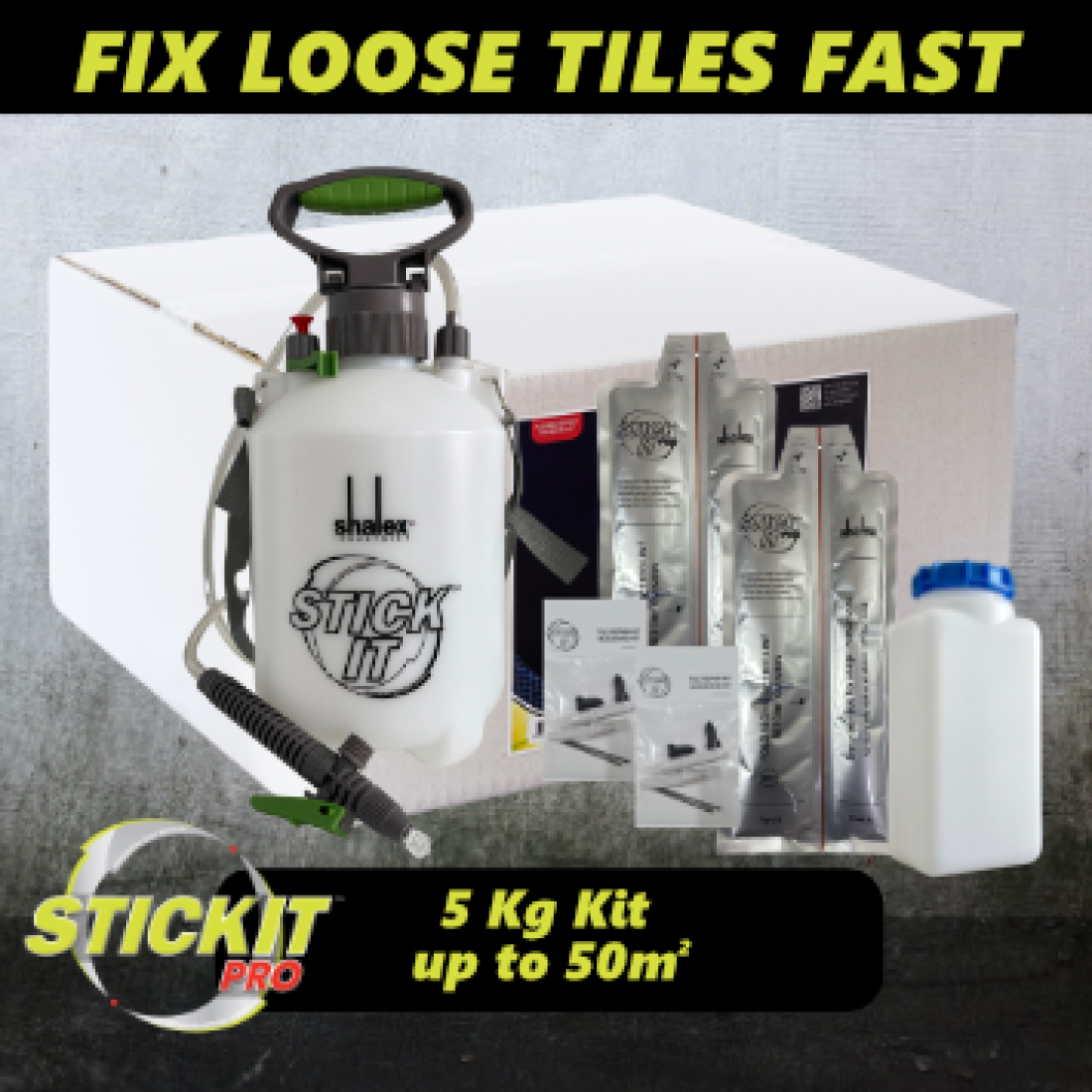 Stickit Pro Epoxy Tile Repair Kit - 5 Kg - Image 2
