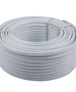 Cable Flat 2 Core + Earth White 20M 1.5Mm