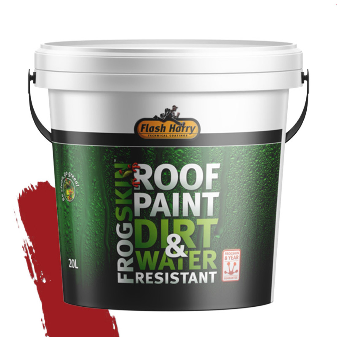 Flash Harry Frogskin Roof Paint Red 20L