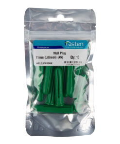 Ifasten Wall Plug 11Mm Light Green 10 Pp