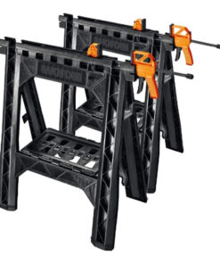 Worx Clamping Sawhorses With Bar Clamps | Twin Set