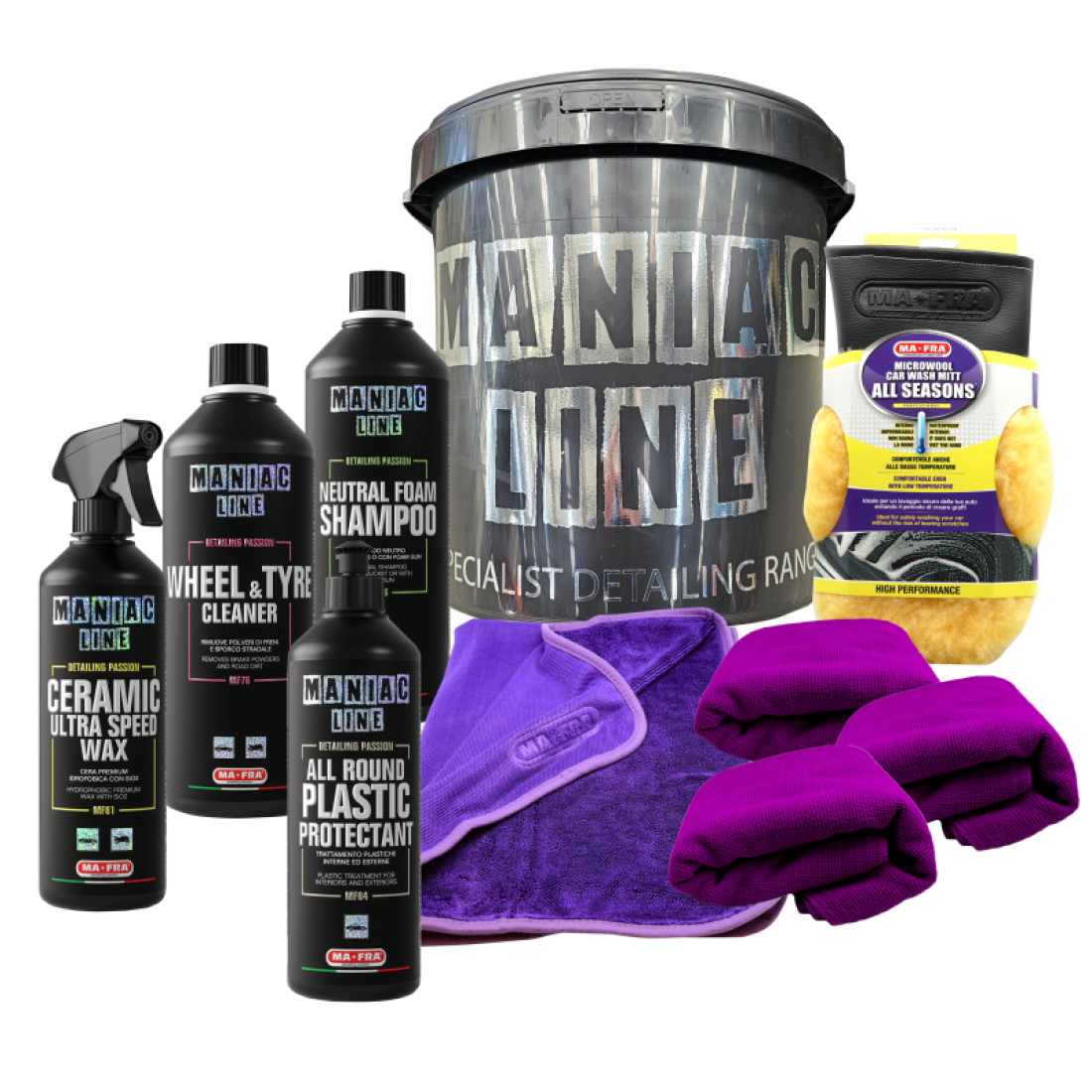 Maniac Line Specialist Detailing Exterior Bucket Kit