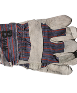 Glove Candy Stripe Chrome Leather (G002)