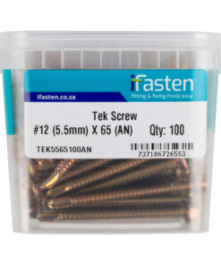 Ifasten Tek Screw No12 5.5Mmx65Mm 100 Pt