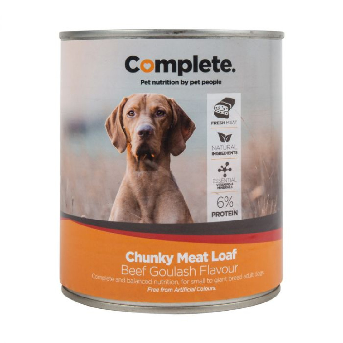 Complete Dog Food Tin Beef Chunks 385G