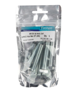 Ifasten Set Screw Ms And Nut Zp M12X60Mm 5 Pp