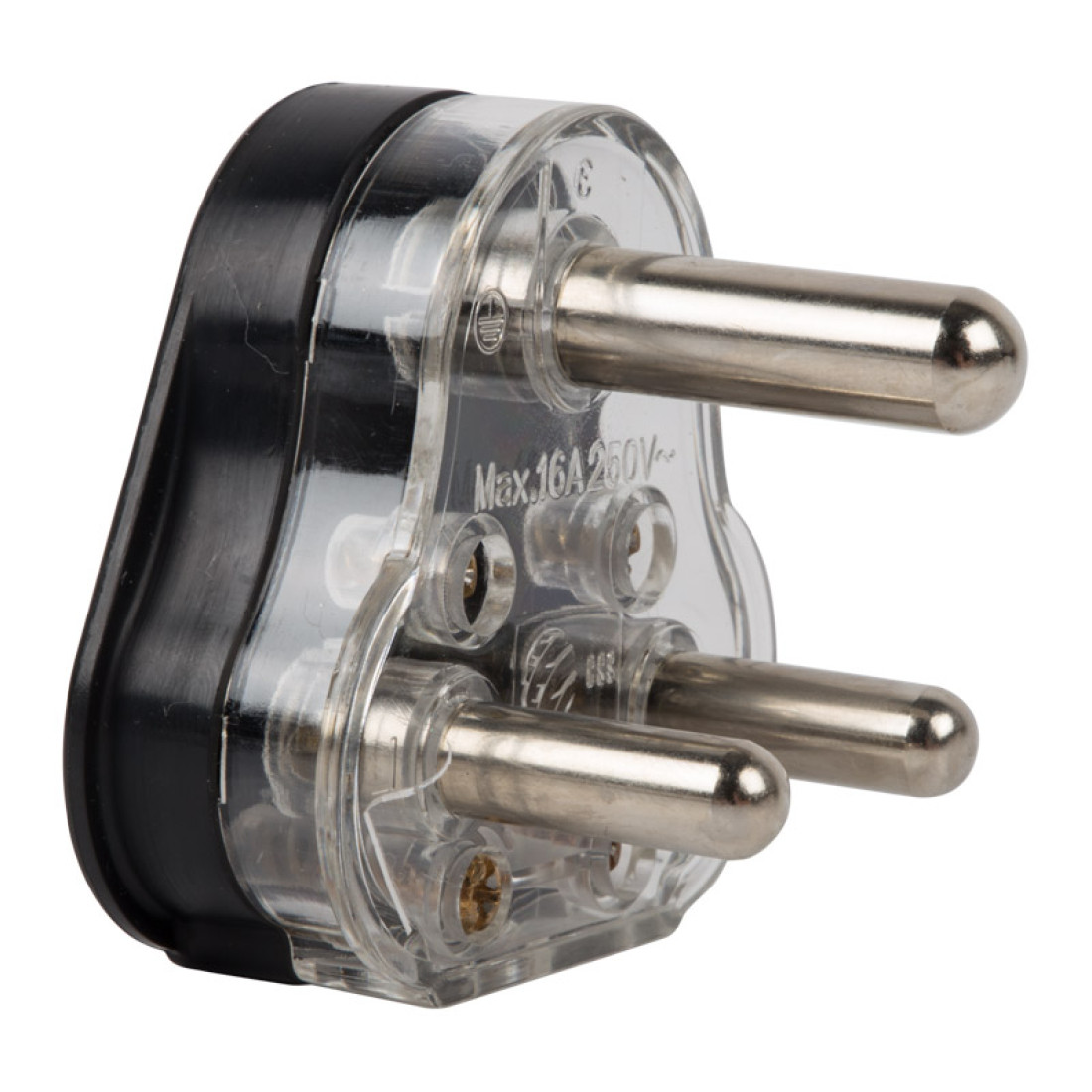 Nexus Plugtop Hollow 3Pin 16A Black