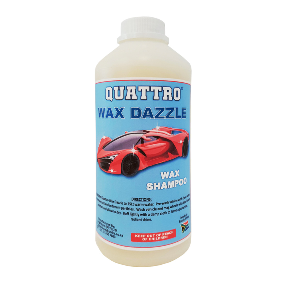Quattro Wax Dazzle Car Shampoo 1L