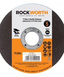 Rockworth Cutting Disc Slimline Steel 230X2.0 5Pac
