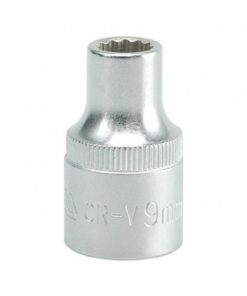 Bi-hex Socket - 12 Point - Chrome Vanadium - 1/2" Connector - Standard Length - 9mm - YT-1271
