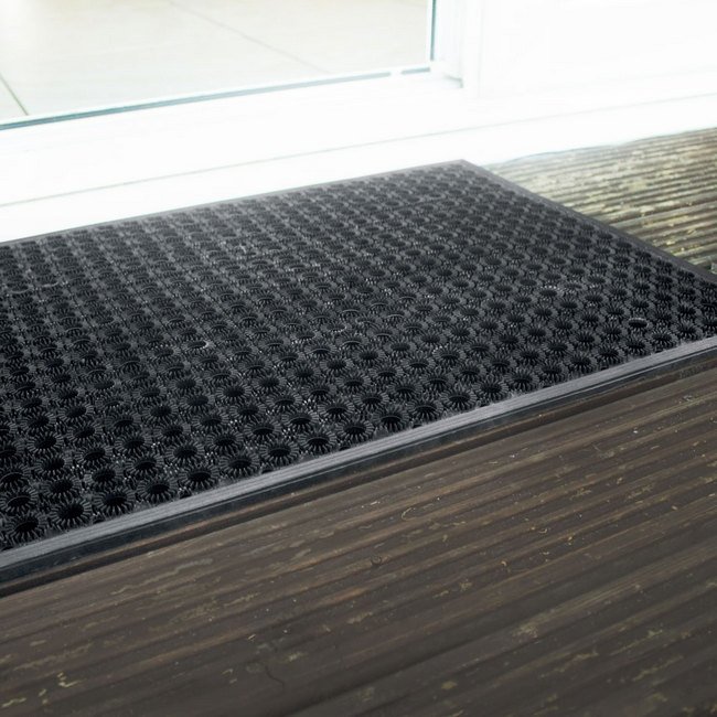Doormat - Scraper - Black - 62 x 47 x 1.1 cm - SCM010001