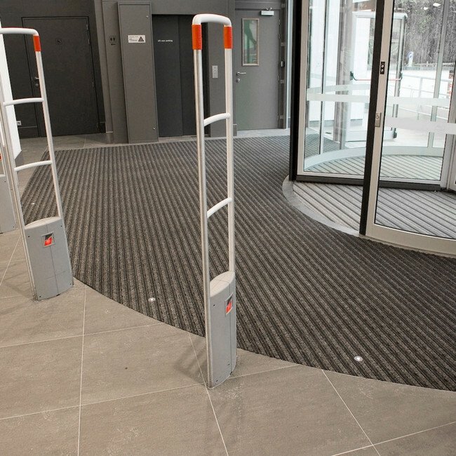 Entrance Mat - Trio Brush Carpet - 2000 x 200 x 1 cm - Anthracite - PMTB010001