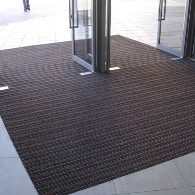 Entrance Mat - Trio Scraper Carpet - 2000 x 200 x 1.3 cm - Brown - PMD050001