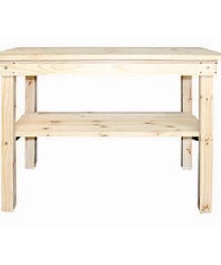 Workshop Work Bench - Pine Wood - 120 x 60 x 90.5cm - TOOW4015