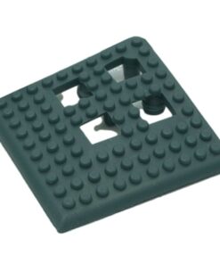 Floor Tile Corner - Flexi-Deck Interlinking Anti-Slip Drainage PVC Mat - Green - Pack of 4 - FD040004