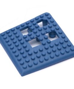 Floor Tile Corner - Flexi-Deck Interlinking Anti-Slip Drainage PVC Mat - Blue - Pack of 4 - FD020004
