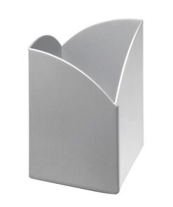 Pencil Holder - Modern Steel Range - Metal - 6 x 6 x 10.5 cm - Silver - 406SI
