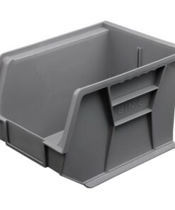 Stack & Hang Parts Storage Bin - Small Plastic Container - Size 6 - 28 x 21 x 18 cm - Grey - BIN-6-GREY