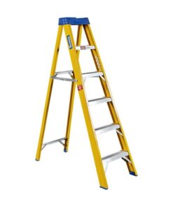 Partial Fibreglass Step Ladder - Single Sided - Industrial - 6 Steps - 1.8m