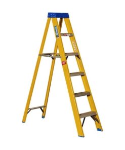 Partial Fibreglass Step Ladder - Single Sided - Industrial - 4 Steps - 1.2m