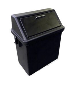 Litter Bin - Monkey Proof - Plastic - 90L - 51 x 30 x 101 cm - Black