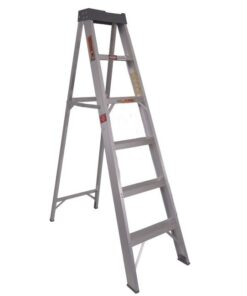 Aluminium Step Ladder - Single Sided - Heavy Duty Industrial - 16-Step - 4.80m