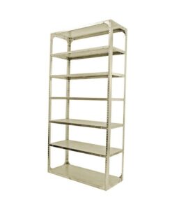 Bolted Shelving Steel Bay 7 Shelves - Uni-Angle - Seven Shelf Kit - Painted - 365.8 x 91.4 x 45.7 cm