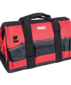 Kennedy Tool Tote Bag - Polyester - Black & Red - 28 Pockets - 44.5 x 28 x 30.5 cm