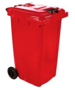 Wheelie Bin 240L Red- Non SABS