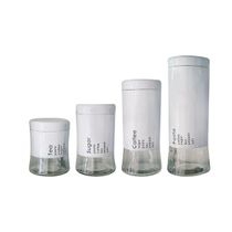 Glass Canister Set 4pcs