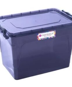 50 Litre Storage Box Grey Clip and Lock