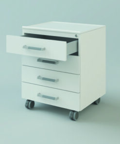 U/B mobile cabinet 450x590x516mm 1 door l/h, lockable