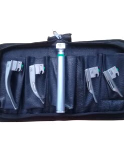4 Blade Laryngoscope Set, Fibre Optic Paediatric