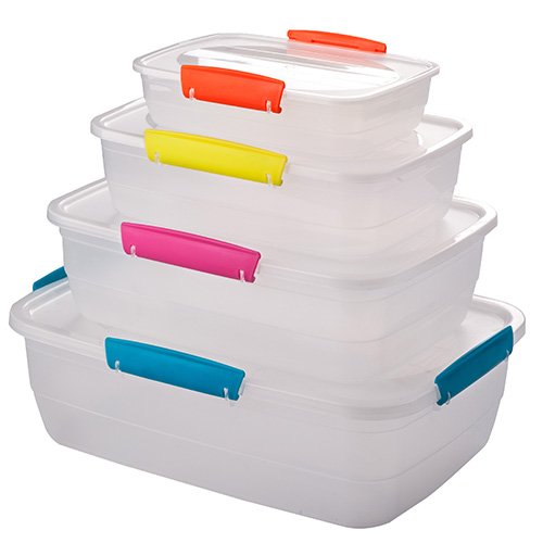 4Pc Foodsaver Set Assorted Colours