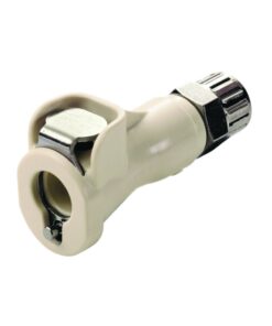 Colder 3/8" PTFE Valved In-Line Polypropylene Coupling Body