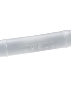B��rkle Tubing Connector 9-11mm Straight, PVDF, Cylindrical Nozzle, Pack of 10