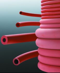 Deutsch & Neumann Rubber Tubing 16.00 x 3.00 mm Natural Rubber (NR), Red