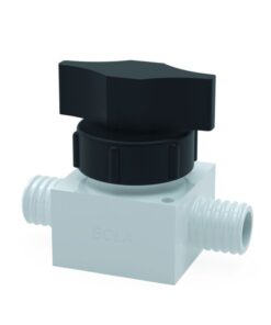 Bohlender 2-Way Ball Valve PTFE Straight, GL 25,� 8 mm