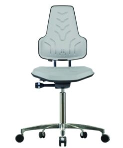 Werksitz Working Chair WS 8220 Werkstar Light Grey, Height Adjustable (495���640 mm), PUR Integral Foam Seat and Backrest