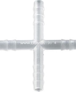 B��rkle Four-Way Connectors PVDF, for� 3-5 mm, Cylindric, Pack of 10 pcs