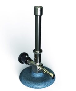 Bunsen burner for propane gas with needle valve and air regulator