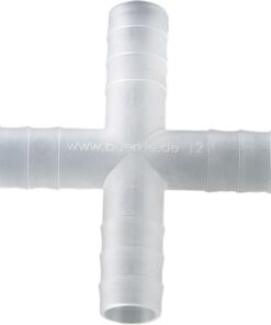 B��rkle Cross Connector PVDF, for� 11-13 mm Cylindrical, Pack of 10